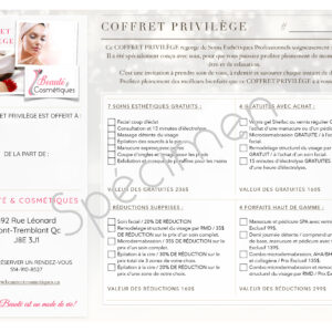 coffret privilège